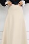Scuba Flared Skirt Stone Color 212 - 3