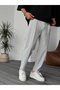 Light Gray Parachute Loose Fit Trousers Ke-5044 - 4