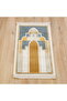 Luxury Velvet Carpet Type Acacia Children's Prayer Rug - Blue (40*72 cm) 700 Gr