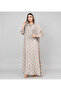 Pattern Printed Hooded Jalabiya