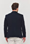 3115 Men's Navy Blue Flexible Lycra Cotton Blended Slim Fit Spring-Summer Sports Blazer Jacket - 5