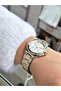 Special Design Steel Cord 24 Months Guarantee Silver-Gold Color Women Wrist Watch - 2