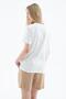 V-Neck 100% Cotton T-Shirt White - 4