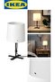 Black MEDITERRANEO BARLAST BLACK WHITE 31 cm LAMPSHADE TABLE LAMP Modern E14 Metal 1 31 - 45