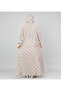 Pattern Printed Hooded Jalabiya - 4