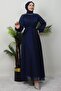 Helen Taşlı Janjan Dress Navy Blue - 3