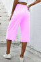 Women's Elastic Waist Capri-Shorts Spr24Ks65 - 2