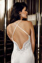 9700- Satin Lace Slit Detail 6 Piece Nightgown Set - 3
