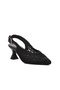 PC-53081 Black Women's Braided Heeled Shoes - 4