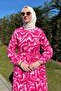 Water Patterned Dress Pink - 4