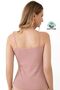 Ribbed 6 Pack Women's Undershirt 100% Cotton (Rose) - 3