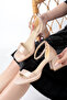 New Platform Single Band Classic Heeled Women's Shoes A-0-1 - 2