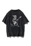 Men's Anthracite Special Washed Fabric Oversize T-shirt - 2