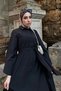 Black Shirt Dress with Wide Belt - 2