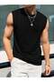 Printed Sleeveless Tshirt Men's Zero Sleeve Clothing Sportswear Oversized T-Shirt - 4