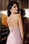 9900-Satin Lace 6 Piece Satin Powder Nightgown Set - 3
