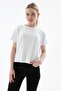 Viscose Ecru Flowy Crop Blouse - 5