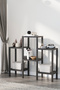 6-Tier Bathroom Organizer Shelf Kitchen Bathroom Living Room Children's Room Organizer Shelf Black - 4