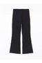 Lcw Kids Black Elastic Waist Spanish Leg Girl's Leggings - 3