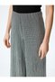 Standard Waist Metallic Textured Palazzo Pants - 5