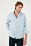 Cotton Regular Fit Buttoned Collar Shirt Men's Shirt Cf20S111871 - 6