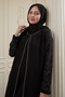 Embroidered Cover Detail Black Ferace - 4
