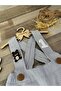Handmade Teddy Bear Concept Striped Baby Boy Romper 1 Year Old Birthday - 3