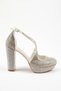 Women's Full Stone 11 cm Platform Heeled Evening Dress Shoes - 3