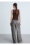 Boat Neck Suspender Blouse - 4