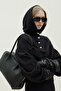 Black Margo Large Leather Bag - 8