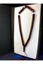 AMBER ROSARY DARK BURGUNDY COLORED CAPSULE CUT LARGE SIZE T-146