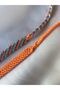 Pastel Colored Striped Patterned Set of 2 Knitted Bracelets - 3