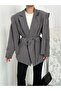 Women's New Season Belted Tie-Detail Oversized Jacket
