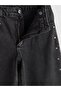 Lcw Kids Black Elastic Waist Adjustable Rhinestone Girls' Jeans - 3