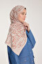 Pure Tone Shawl - Marginal Pattern - Stone - Tile