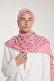 Pure Tone Shawl - V Pattern - Pink - Dried Rose - 3