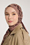 Pure Tone Shawl - Leopard Pattern - Sütlükkahve - Brown