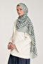Pure Tone Shawl - V Pattern - Çağla - Dark Çağla - 2