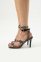 Rosa Leather Heart Detail Black Heeled Shoes - 3