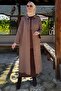 Poncho Knitwear Cardigan Milk Coffee - 8