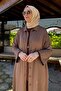Poncho Knitwear Cardigan Milk Coffee - 3
