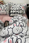 Single Duvet Cover Set with Elastic Sheets Cute Bunny - 2