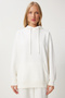 Hooded Sweatshirt Jogger Oversize Knitted Tracksuit Set Ecru Lpys003 - 3