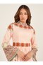 All-Over Floral Print High Neck Midi Dress - 4