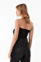 Basic Strapless Bustier with Draped Sides - 4