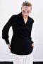 Beaded Collar Double Breasted Blouse - Black Model No: Gx9688