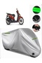 Piaggio Liberty 200 Compatible Motorcycle Tarpaulin Premium (Lock Compatible)-Gray