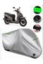 Peugeot Belville 200I Abs Compatible Motorcycle Tarpaulin Premium (Lock Compatible)-Gray