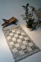 Patterned Fringed Gift Bundle Taffeta Gray Prayer Rug - 8