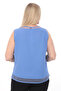 22641 Collar and Skirt Tulle Sleeveless Jesika Blouse (R) (B101) - 2